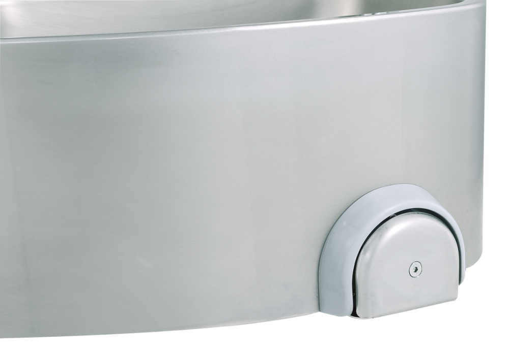 Handwaschbecken halbrunde Form BxTxH 48x35x52cm | KBS 21010003 - KBS Gastrotechnik