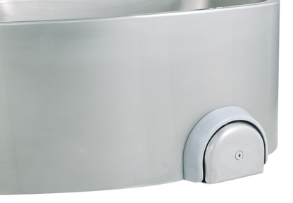 Handwaschbecken halbrunde Form BxTxH 48x35x52cm | KBS 21010003 - KBS Gastrotechnik