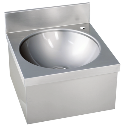 Handwaschbecken eckige Form ohne Mischbatterie BxTxH 40x40x23,5cm | KBS 21010005 - KBS Gastrotechnik