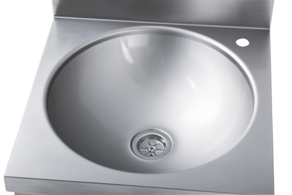 Handwaschbecken eckige Form ohne Mischbatterie BxTxH 40x40x23,5cm | KBS 21010005 - KBS Gastrotechnik