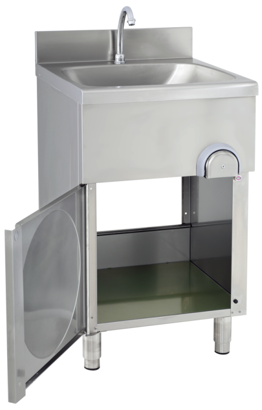 Handwaschbecken eckige Form, 50x50x85 cm | KBS 21010006 - KBS Gastrotechnik