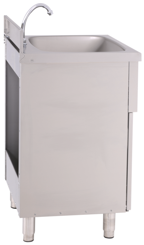 Handwaschbecken eckige Form, 50x50x85 cm | KBS 21010006 - KBS Gastrotechnik