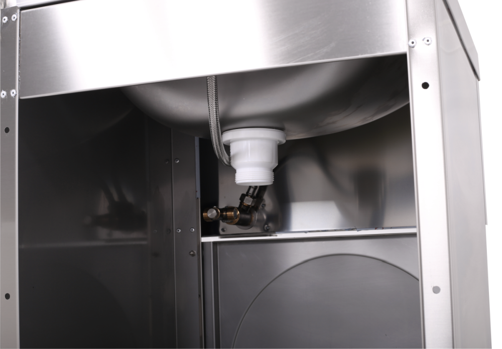 Handwaschbecken eckige Form, 50x50x85 cm | KBS 21010006 - KBS Gastrotechnik