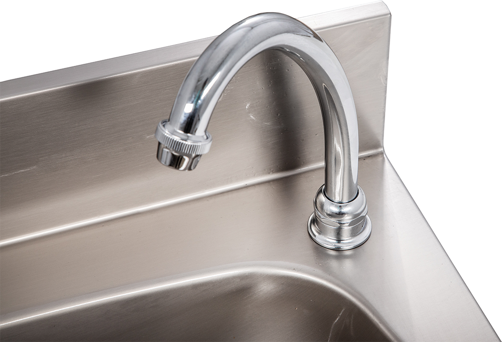 Handwaschbecken eckige Form BxT 50x40cm, zeitgesteuert | KBS 21010008 - KBS Gastrotechnik