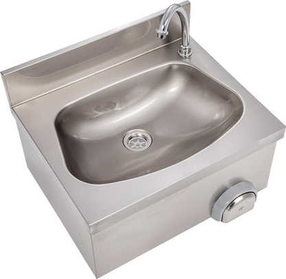 Handwaschbecken eckige Form BxT 50x40cm, zeitgesteuert | KBS 21010008 - KBS Gastrotechnik
