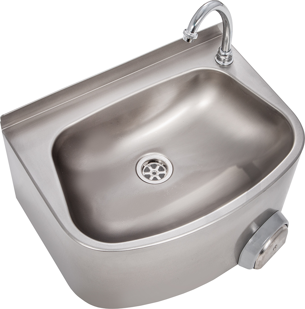 Handwaschbecken halbrunde Form BxTxH 48x35x22cm | KBS 21010011 - KBS Gastrotechnik