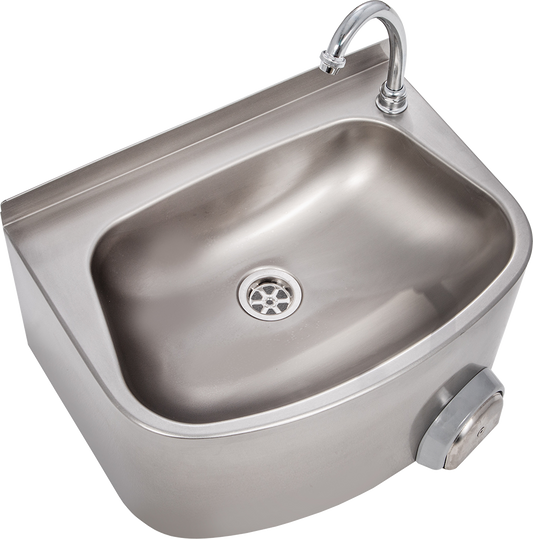 Handwaschbecken halbrunde Form BxTxH 48x35x22cm | KBS 21010011 - KBS Gastrotechnik