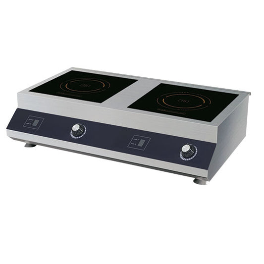 Induktionskochfeld 5+5 kW, 2 Platten je 300x300 mm — Virtus 2145XN Restposten