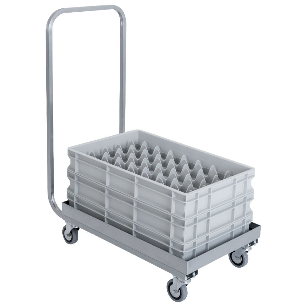 Transportwagen mit Griff für Spülmaschinenkörbe, 600x400 mm — Virtus 2202P