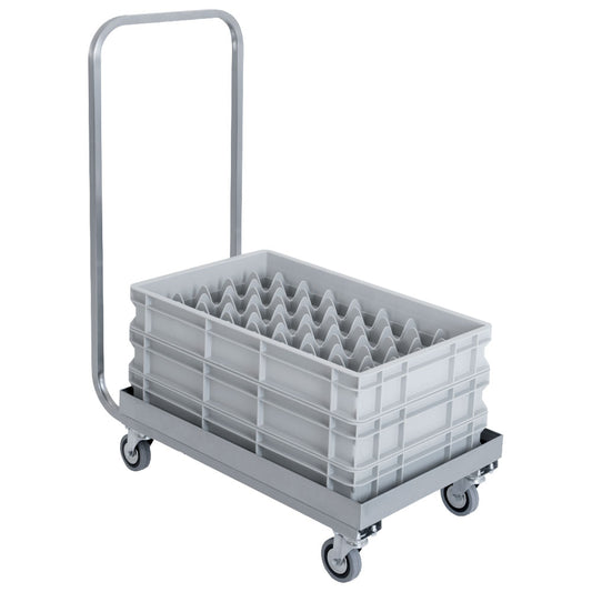 Transportwagen mit Griff für Spülmaschinenkörbe, 600x400 mm — Virtus 2202P