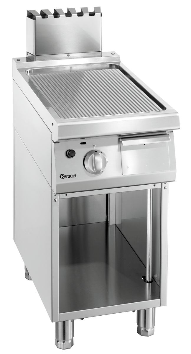 Griddleplatte Gas 700,B400, gerillt | Bartscher 2855071 - Bartscher