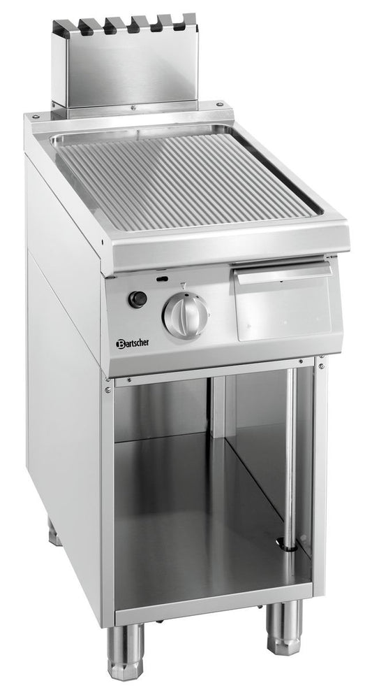 Griddleplatte Gas 700,B400, gerillt | Bartscher 2855071 - Bartscher