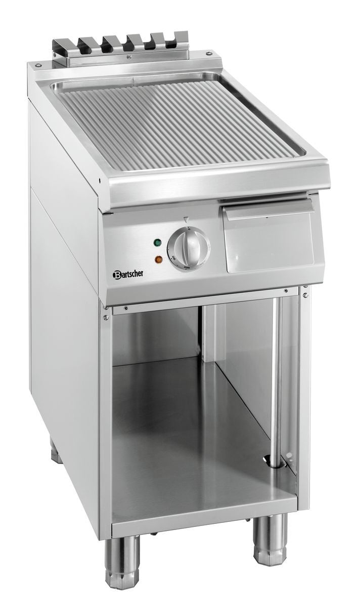 Griddleplatte 700, B400, gerillt | Bartscher 286507 - Bartscher