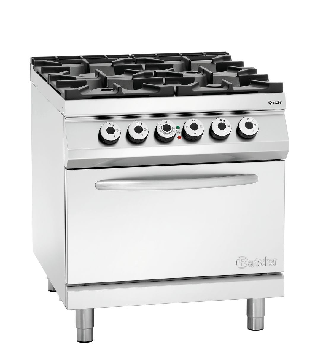4 Flammen Gasherd, EBO 2/1GN | Bartscher 2952271 - Bartscher