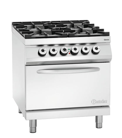 4 Flammen Gasherd, EBO 2/1GN | Bartscher 2952271 - Bartscher