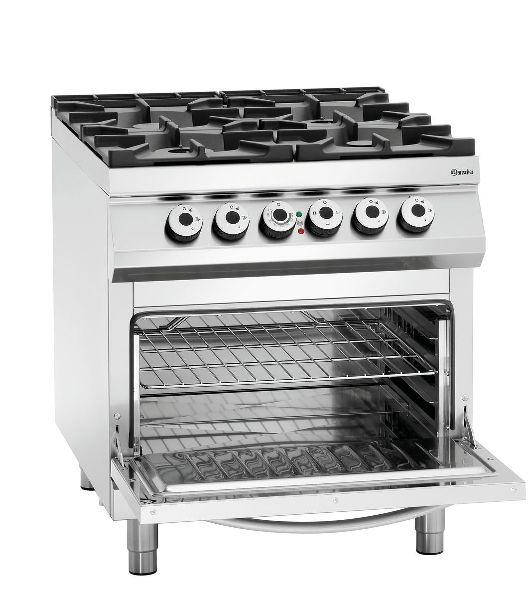 4 Flammen Gasherd, EBO 2/1GN | Bartscher 2952271 - Bartscher