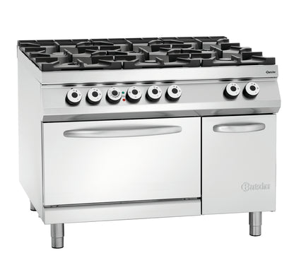 6 Flammen Gasherd, EBO 2/1GN, NS | Bartscher 2952481 - Bartscher