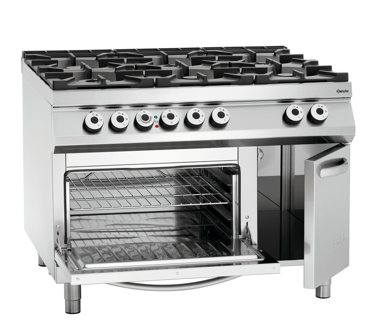 6 Flammen Gasherd, EBO 2/1GN, NS | Bartscher 2952481 - Bartscher