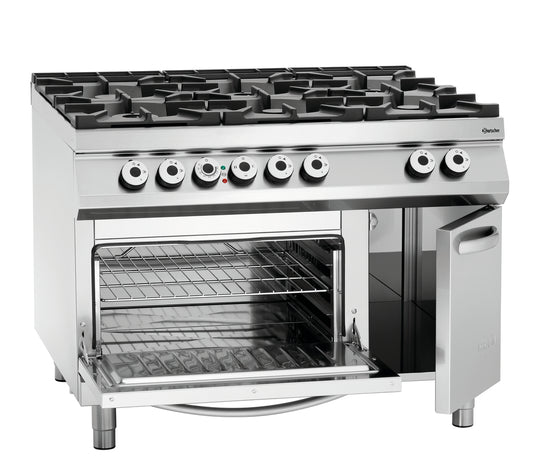 6 Flammen Gasherd, EBO 2/1GN, NS | Bartscher 2952481 - Bartscher
