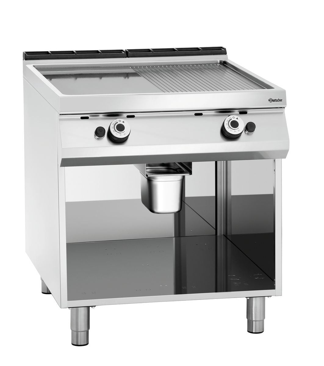 Gas-Griddleplatte, 1/2 + 1/2, OU | Bartscher 2955061 - Bartscher