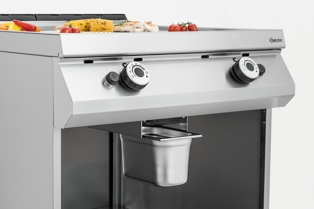 Gas-Griddleplatte, gerillt, OU | Bartscher 2955091 - Bartscher