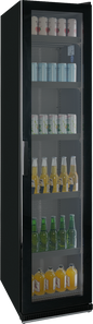 Glastürkühlschrank KBS 327 G Slim schwarz | KBS 302328 | KBS Gastrotechnik