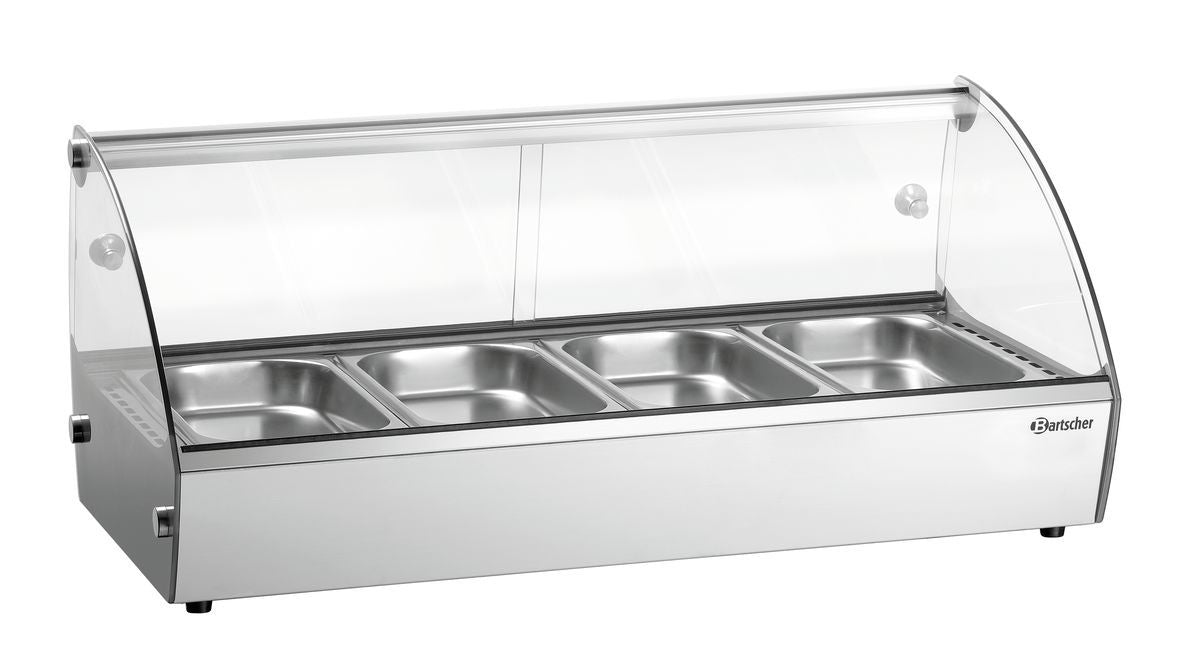 Heiße Aufsatzvitrine R4 4 x 1/3 GN | Bartscher 305058 - Bartscher