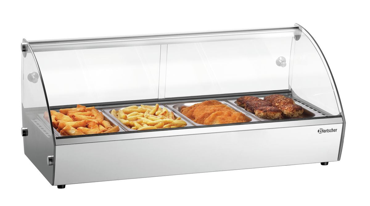 Heiße Aufsatzvitrine R4 4 x 1/3 GN | Bartscher 305058 - Bartscher
