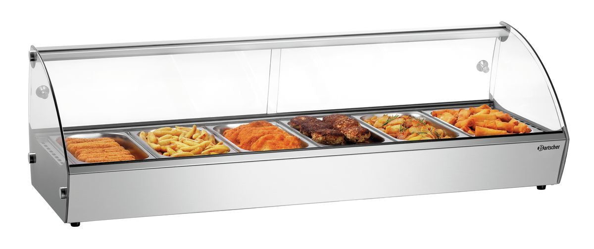 Heiße Aufsatzvitrine R6 6 x 1/3 GN | Bartscher 305059 - Bartscher