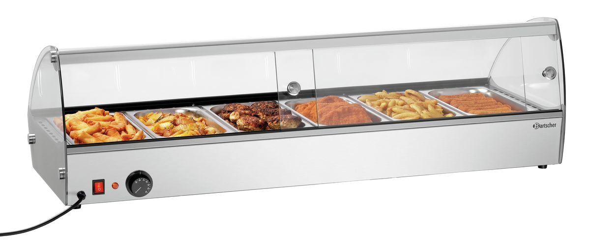 Heiße Aufsatzvitrine R6 6 x 1/3 GN | Bartscher 305059 - Bartscher