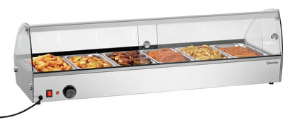 Heiße Aufsatzvitrine R6 6 x 1/3 GN | Bartscher 305059 - Bartscher