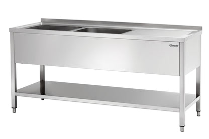 Spüle 700, B 1800, 2 Becken LI | Bartscher 306310 - Bartscher