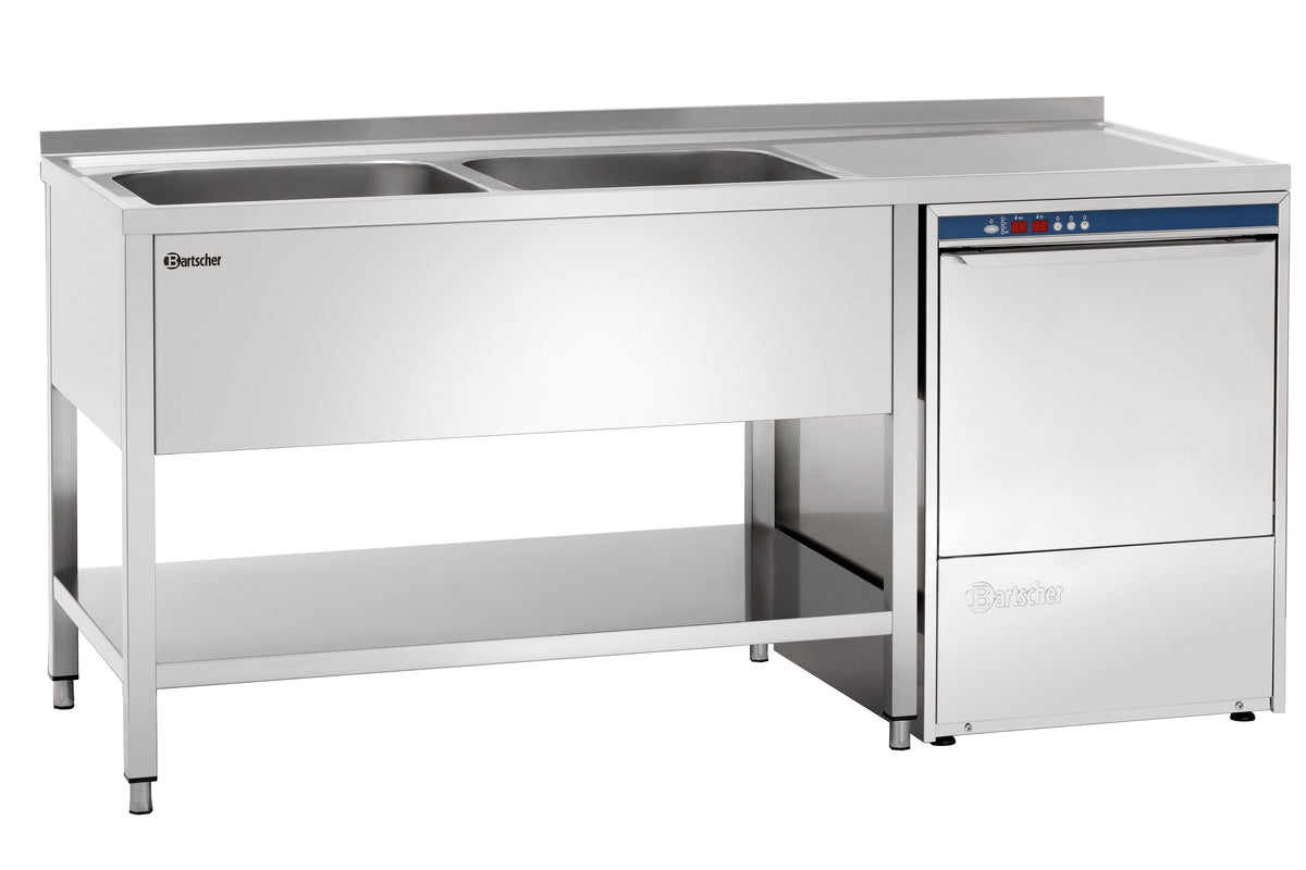 Spülcenter 700, B1600 2 Becken LI | Bartscher 306350 - Bartscher