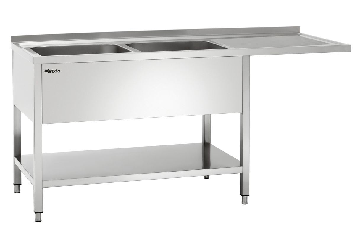Spülcenter 700, B1800 2 Becken LI | Bartscher 306360 - Bartscher