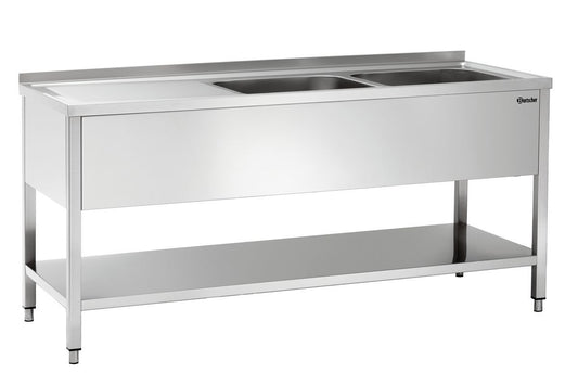 Spüle 700, B 1800, 2 Becken RE | Bartscher 306610 - Bartscher