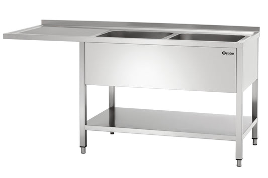 Spülcenter 700, B1800 2 Becken RE | Bartscher 306660 - Bartscher