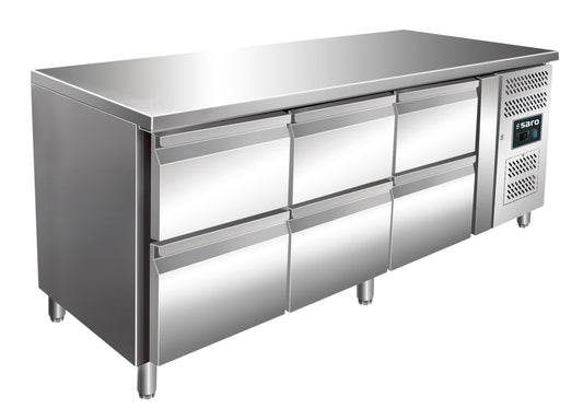 Kühltisch mit 3x 2er Schubladenset,  Modell KYLJA 3160 TN | Saro 323-10714