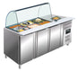 Saladette, 3 Türen, mit Glasaufsatz,  Modell GN 3100 TNS | Saro 323-10715
