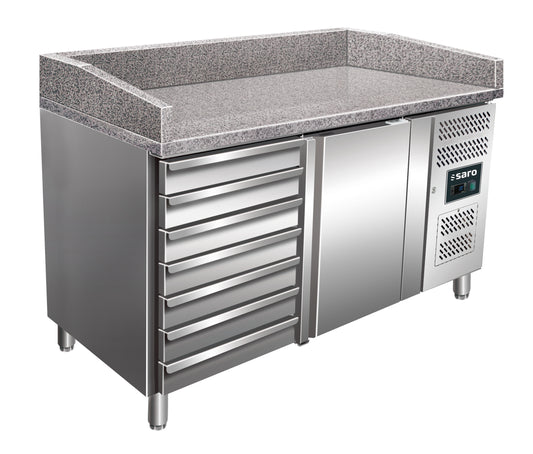 Pizzatisch, 1 Tür + 7 Schubladen,  Modell MARGA PZ 1610 TN | Saro 323-10911
