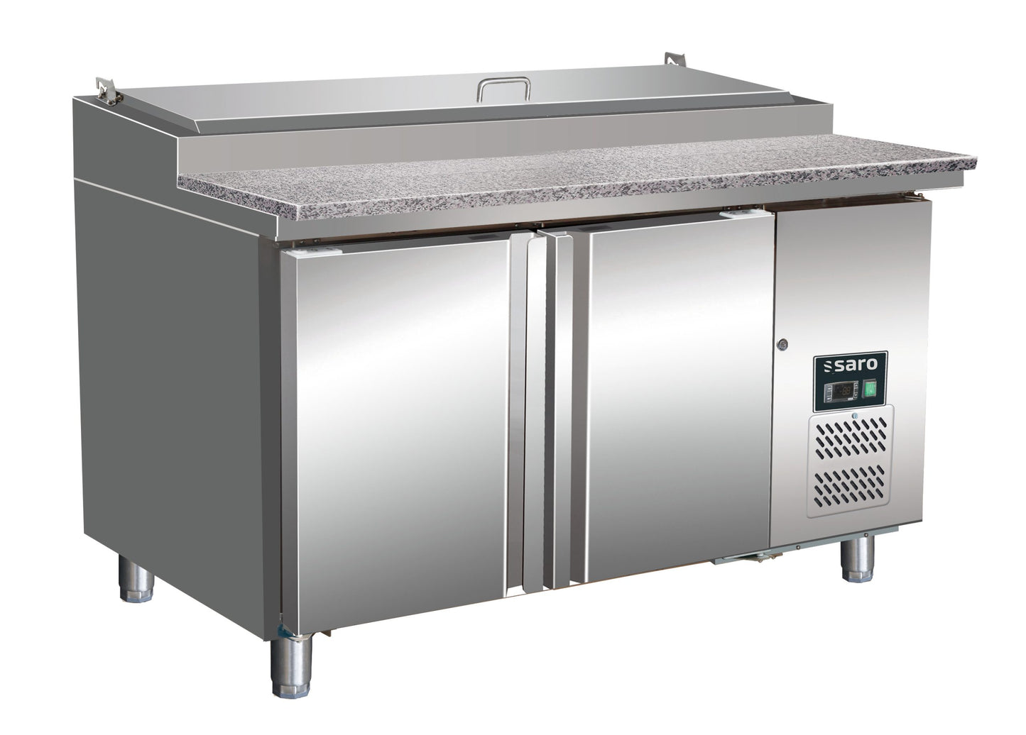 SARO Belegstation 1/3 GN mit Granitarbeitsplatte, Modell SH 1500