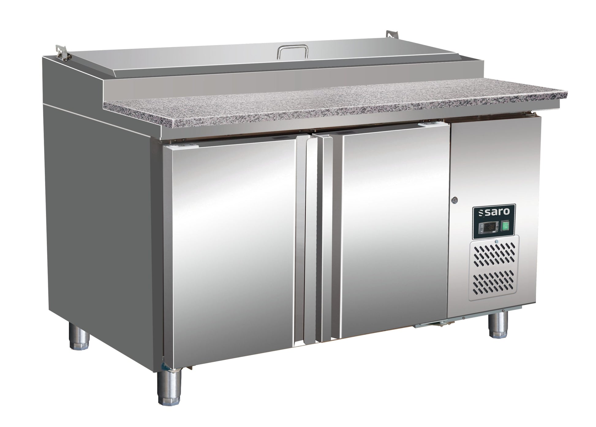 SARO Belegstation 1/3 GN mit Granitarbeitsplatte, Modell SH 1500