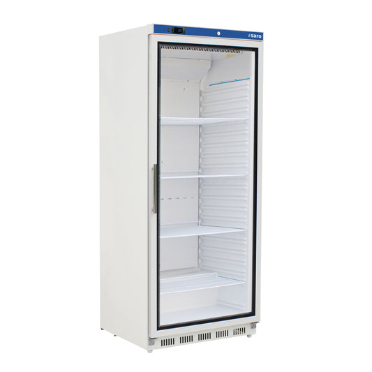 Lagerkühlschrank mit Glastür - weiß,  Modell HK 600 GD V2 | Saro 323-2030