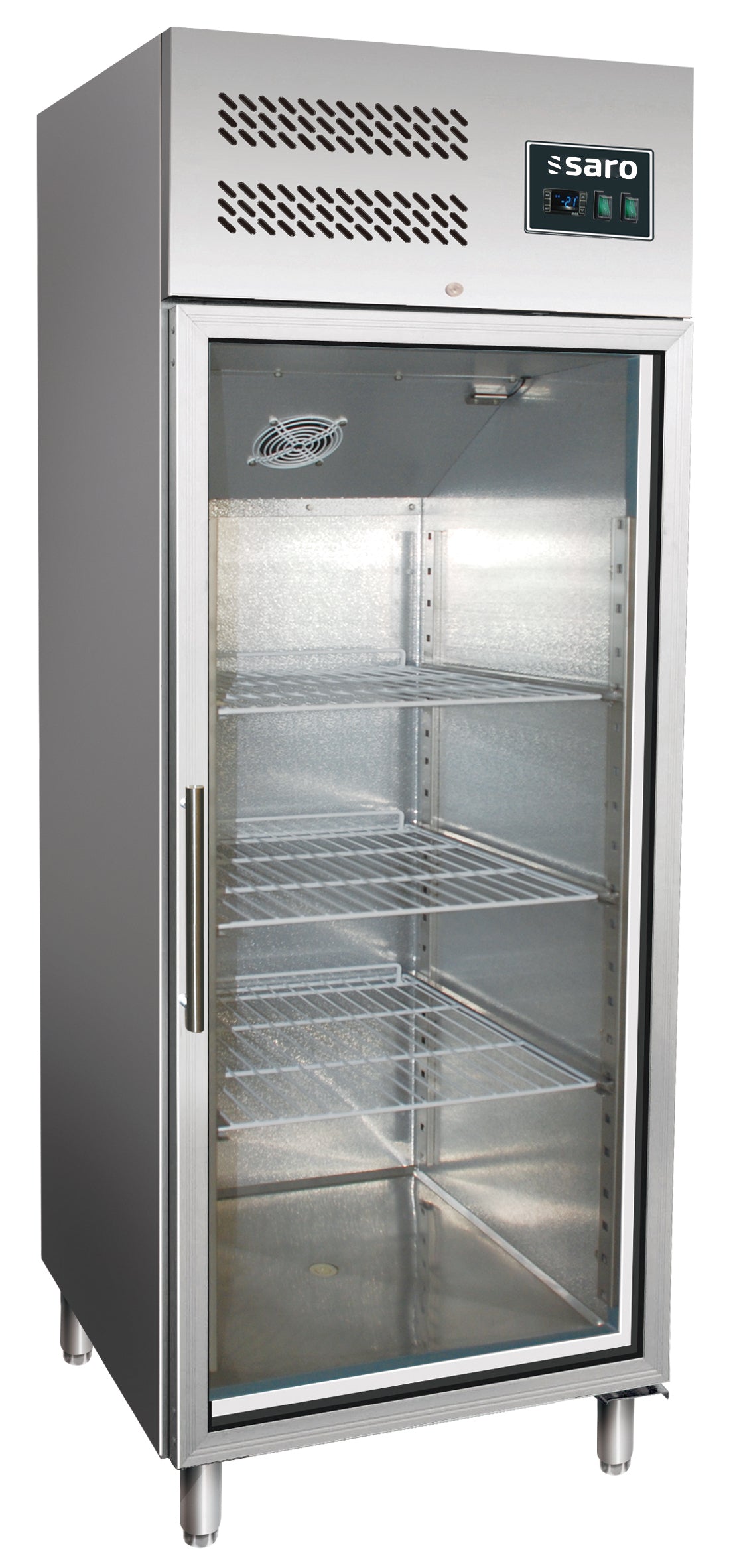 Gewerbekühlschrank mit Glastür - 2/1 GN,  Modell GN 600 TNG | Saro 323-3102 | Saro