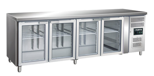 Kühltisch mit 4 Glastüren,  Modell GN 4100 TNG | Saro 323-3154