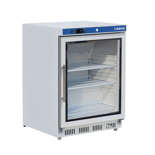 Lagerkühlschrank mit Glastür - weiß,  Modell HK 200 GD V2 | Saro 323-4030