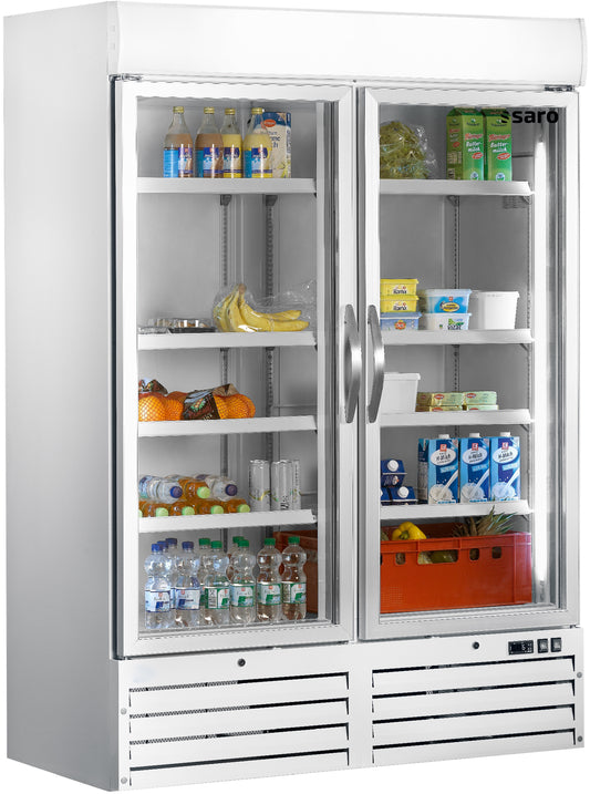 Kühlschrank mit 2 Glastüren - weiß,  Modell G 920 | Saro 323-4165