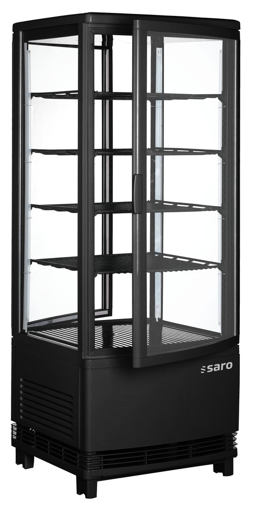 Kühlvitrine, Doppeltür, 98 Liter,  Modell SC 100 DT schwarz | Saro 330-1015