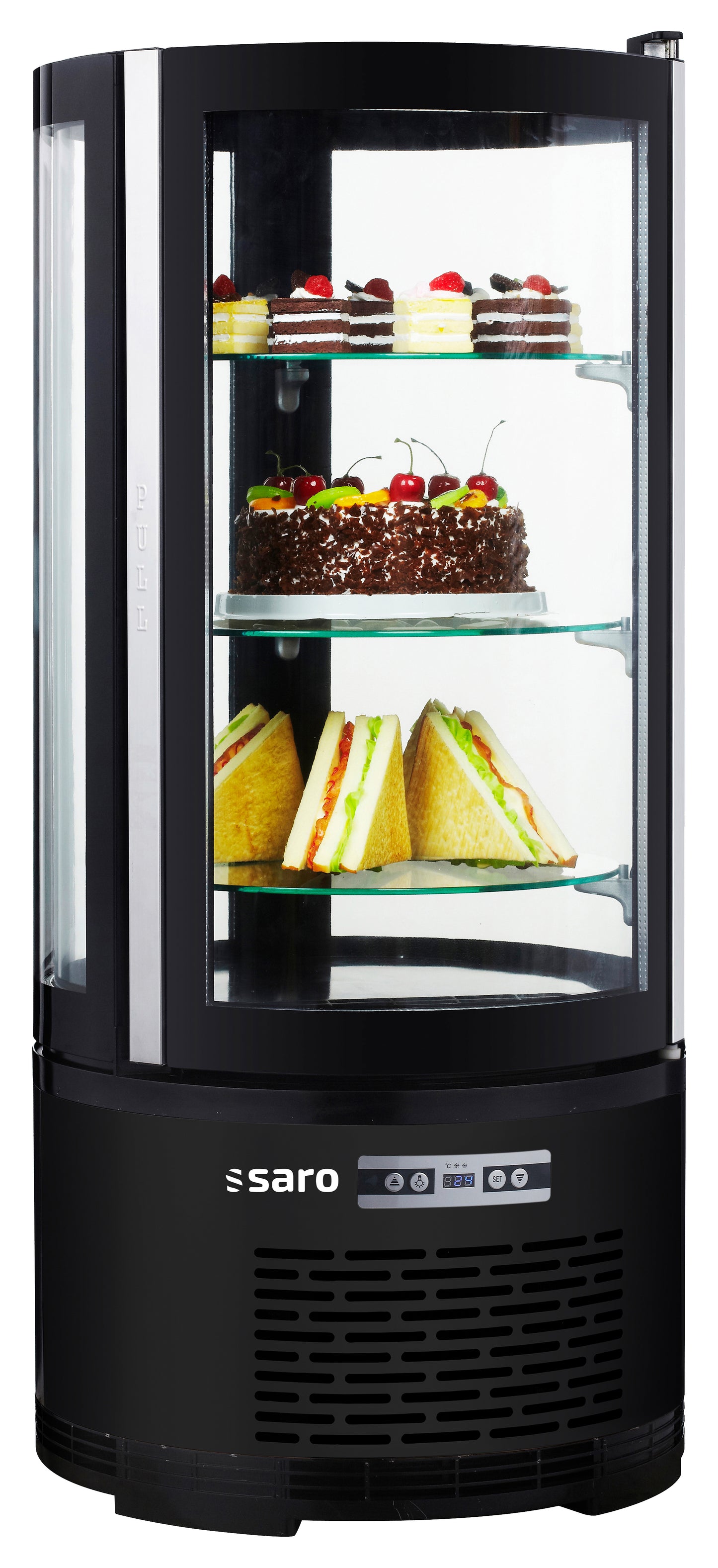 Kuchenvitrine - schwarz  Modell MATILDE | Saro 330-1126