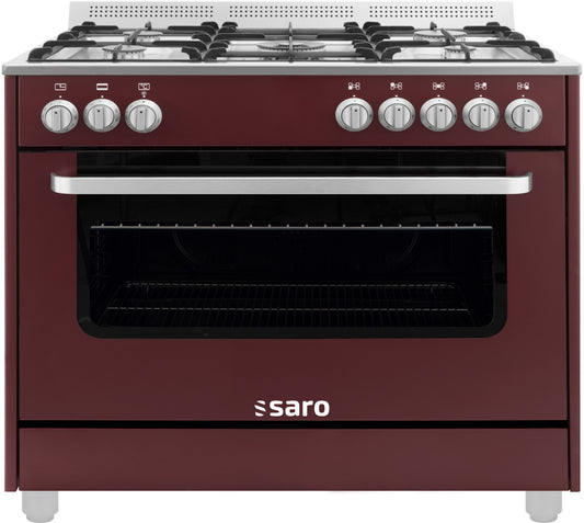 Multifunktionsherd Gas/Elektro  Modell TS95C61LVI bordeaux | Saro 331-10555