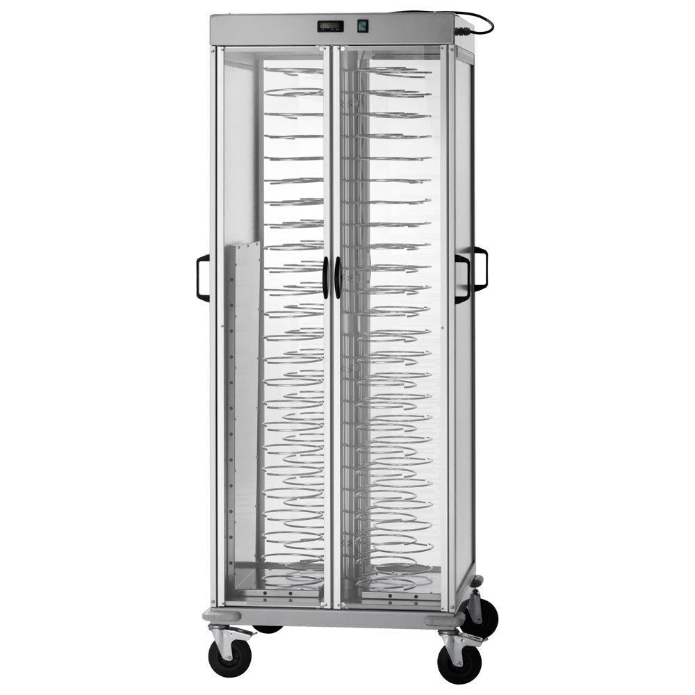 Tellertransportwagen beheizt, +60°C, 88x ø 250÷310 mm — Virtus 3361P84